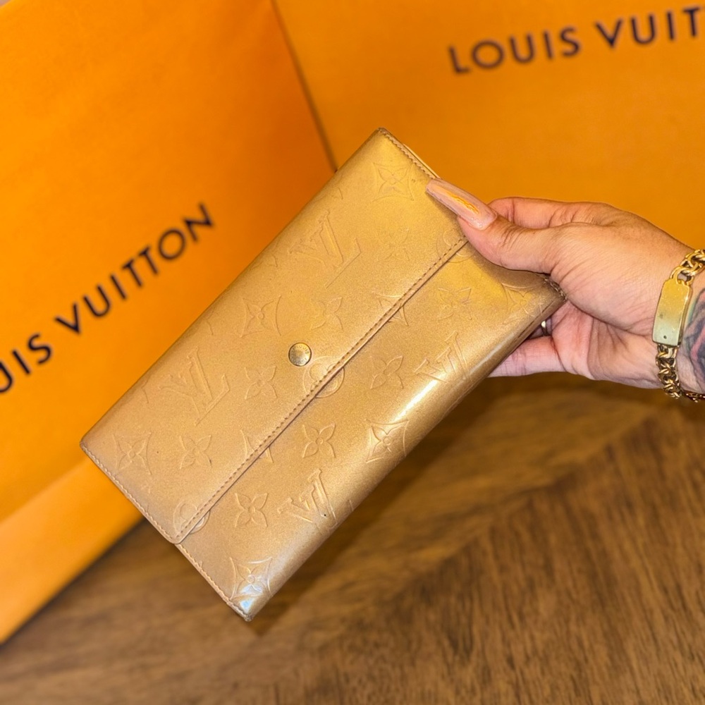 Louis Vuitton Beige Monogram Wallet